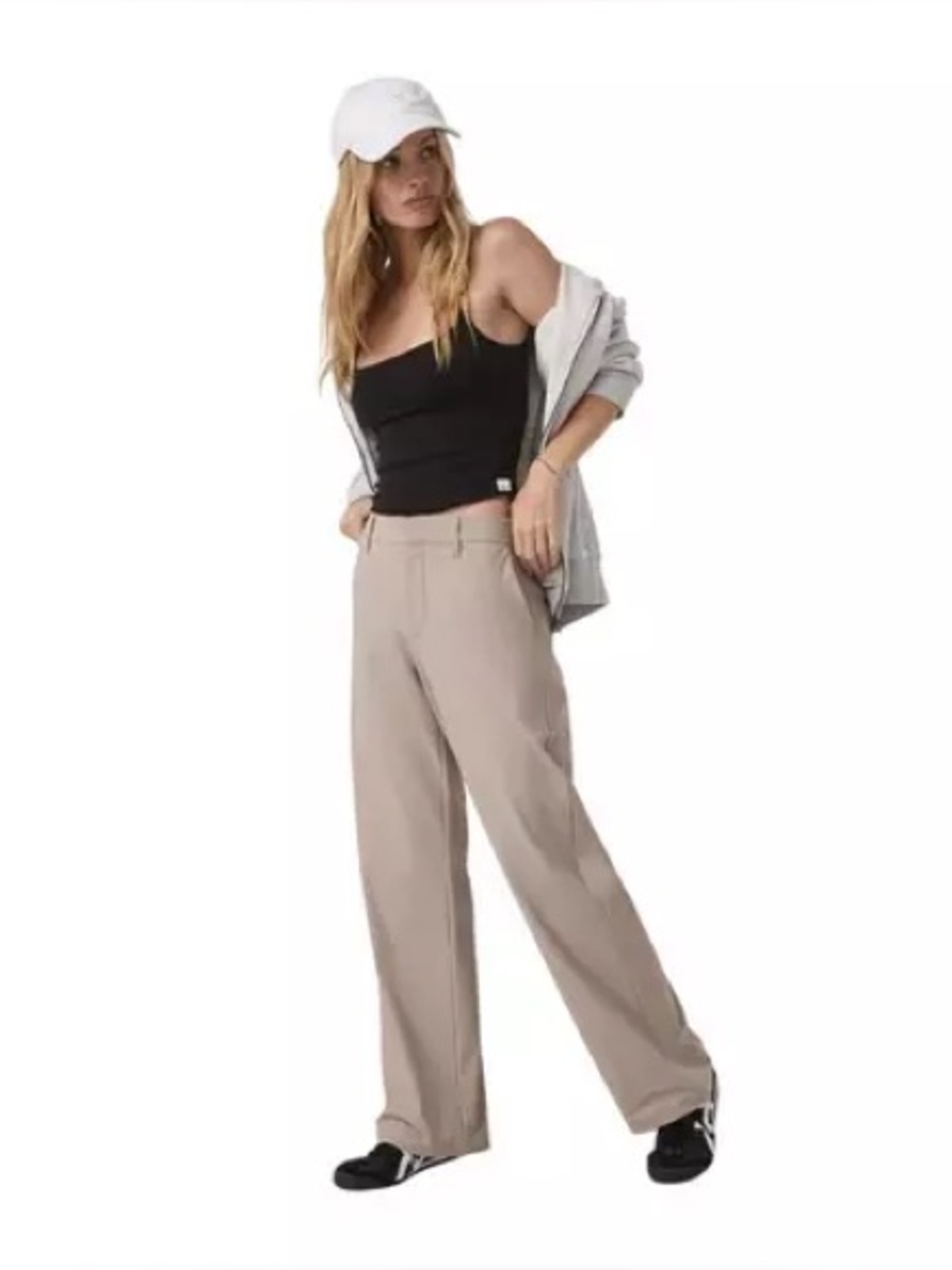 Vuori Miles Trousers Straight Leg Willow Gray Tan VW4357 - Picture 3 of 16
